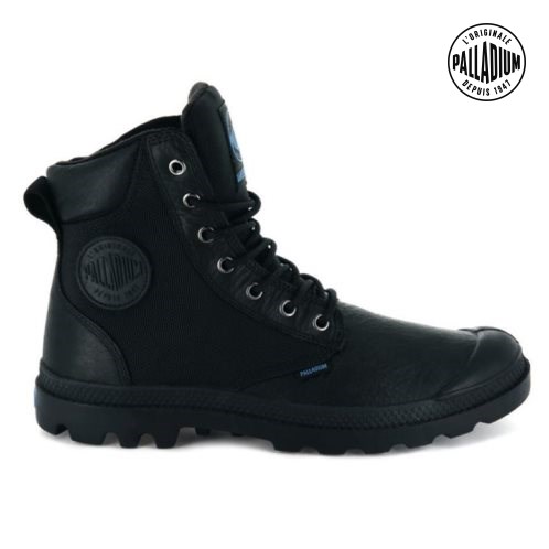 Palladium Pampa Sport Cuff WPN Men's Boots Black | UK E643-LJQ